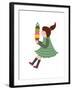 The View of Girl is Holding an Ice Cream-eastnine-Framed Art Print