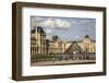The view of Musee du Louvre from Jardin des Tuileris (Tuileries Garden). Paris. France-Bruce Bi-Framed Photographic Print
