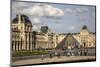 The view of Musee du Louvre from Jardin des Tuileris (Tuileries Garden). Paris. France-Bruce Bi-Mounted Photographic Print