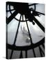 The View of Sacre Coeur Basilica from Clock in Cafe of Musee D'Orsay (Orsay Museum), Paris, France-Bruce Yuanyue Bi-Stretched Canvas