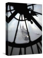 The View of Sacre Coeur Basilica from Clock in Cafe of Musee D'Orsay (Orsay Museum), Paris, France-Bruce Yuanyue Bi-Stretched Canvas