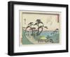 The View of Shiomi Hill in Shirosuga, 1837-1844-Utagawa Hiroshige-Framed Giclee Print