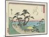 The View of Shiomi Hill in Shirosuga, 1837-1844-Utagawa Hiroshige-Mounted Giclee Print