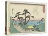The View of Shiomi Hill in Shirosuga, 1837-1844-Utagawa Hiroshige-Stretched Canvas