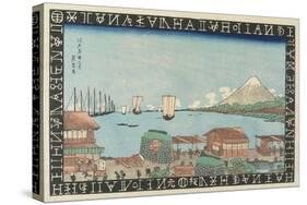 The View of Takanawa in Edo, 1830-1836-Keisai Eisen-Stretched Canvas