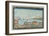 The View of Takanawa in Edo, 1830-1836-Keisai Eisen-Framed Giclee Print