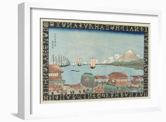 The View of Takanawa in Edo, 1830-1836-Keisai Eisen-Framed Giclee Print