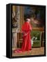 The View (Oil on Canvas)-Jean or Jehan Georges Vibert-Framed Stretched Canvas