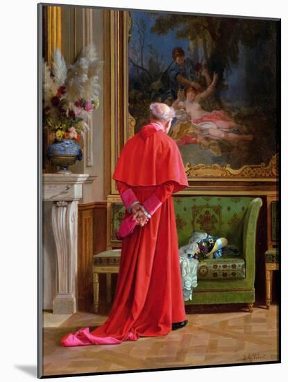 The View (Oil on Canvas)-Jean or Jehan Georges Vibert-Mounted Giclee Print
