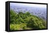 The View Out over Sapporo City from the Summit of Mt Maruyama, Hokkaido, Japan-Paul Dymond-Framed Stretched Canvas