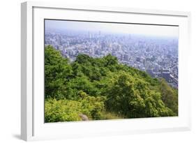 The View Out over Sapporo City from the Summit of Mt Maruyama, Hokkaido, Japan-Paul Dymond-Framed Photographic Print