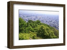 The View Out over Sapporo City from the Summit of Mt Maruyama, Hokkaido, Japan-Paul Dymond-Framed Photographic Print