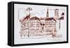 The view towards La Cite and Notre Dame de Paris, Paris, France-Richard Lawrence-Framed Stretched Canvas