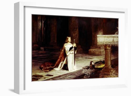 The Vigil-John Pettie-Framed Giclee Print