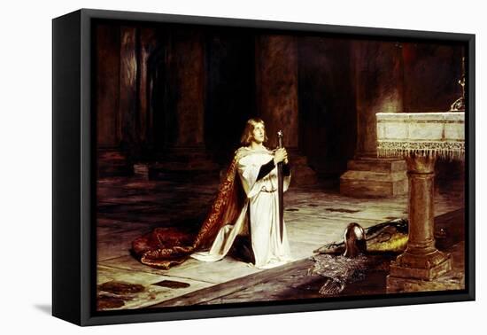 The Vigil-John Pettie-Framed Stretched Canvas