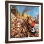 The Vikings: the Sea-Warriors-English School-Framed Giclee Print