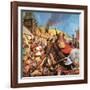 The Vikings: the Sea-Warriors-English School-Framed Giclee Print