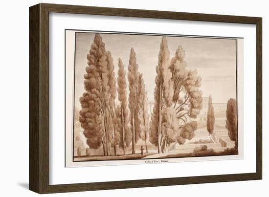 The Villa D'Este, 1833-Agostino Tofanelli-Framed Giclee Print