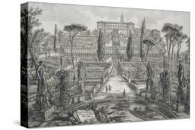 The Villa D'Este at Tivoli-Giovanni Battista Piranesi-Stretched Canvas