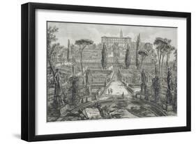 The Villa D'Este at Tivoli-Giovanni Battista Piranesi-Framed Giclee Print