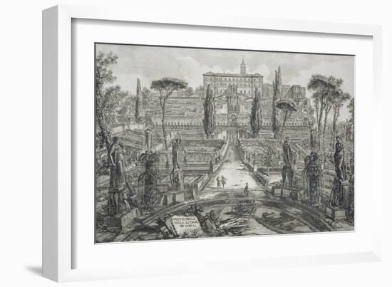 The Villa D'Este at Tivoli-Giovanni Battista Piranesi-Framed Giclee Print