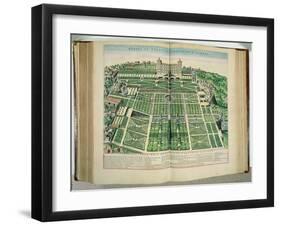 The Villa D'Este Palace and Gardens, Tivoli, from "Theatrum Civitatum", 1663-Joan Blaeu-Framed Giclee Print