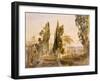 The Villa D'Este, Tivoli, 1837-Samuel Palmer-Framed Giclee Print