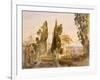 The Villa D'Este, Tivoli, 1837-Samuel Palmer-Framed Giclee Print