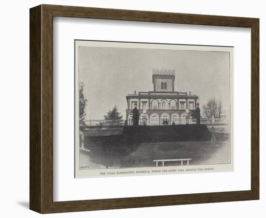 The Villa Fabbricotti, Florence, Where the Queen Will Sojourn This Spring-null-Framed Giclee Print