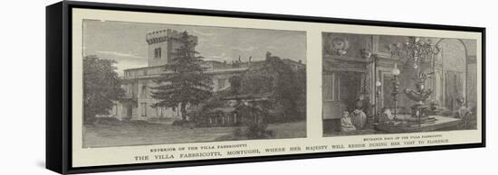 The Villa Fabbricotti, Montughi, Where Her Majesty Will Reside During Her Visit to Florence-null-Framed Stretched Canvas