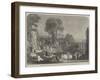 The Villa Fountain-William Leighton Leitch-Framed Giclee Print