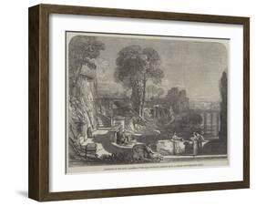 The Villa Fountain-William Leighton Leitch-Framed Giclee Print