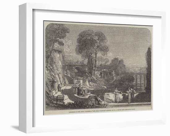 The Villa Fountain-William Leighton Leitch-Framed Giclee Print