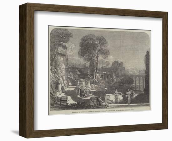 The Villa Fountain-William Leighton Leitch-Framed Giclee Print