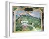 The Villa Lante, Fresco in the Loggia, c.1574-76-Raffaellino Da Reggio-Framed Giclee Print