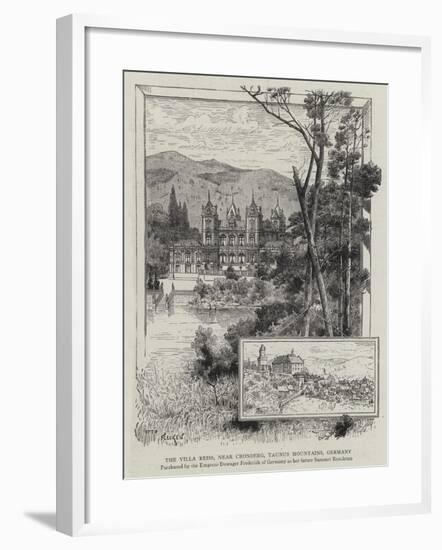 The Villa Reiss, Near Cronberg, Taunus Mountains, Germany-null-Framed Giclee Print