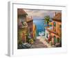 The Villa’s Private Dock-Sung Kim-Framed Art Print