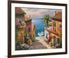 The Villa’s Private Dock-Sung Kim-Framed Art Print