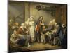 The Village Agreement-Jean Baptiste Greuze-Mounted Giclee Print