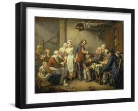 The Village Agreement-Jean Baptiste Greuze-Framed Giclee Print