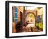 The Village Archway-Alonzo Saunders-Framed Art Print