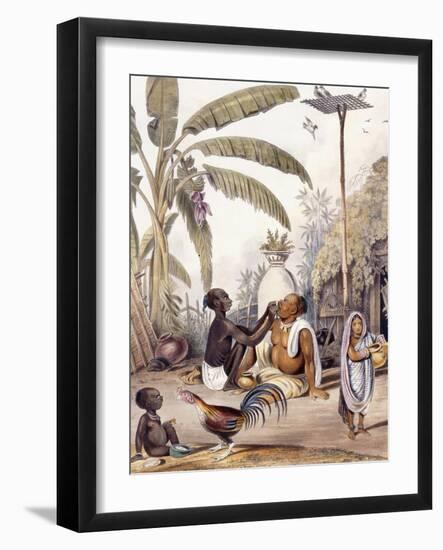 The Village Barber, 1842-William Tayler-Framed Giclee Print