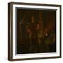 The Village Blacksmith, C.1900 (Oil on Canvas)-John George Brown-Framed Giclee Print