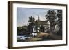 The Village Blacksmith-Currier & Ives-Framed Giclee Print