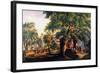 The Village Blacksmith-Currier & Ives-Framed Giclee Print