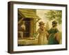 The Village Butcher-John Cranch-Framed Giclee Print