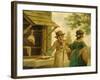 The Village Butcher-John Cranch-Framed Giclee Print