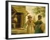 The Village Butcher-John Cranch-Framed Giclee Print