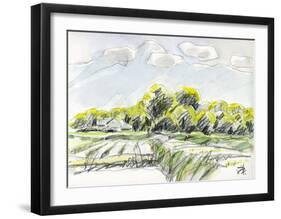 The Village by South Alps-Kenji Fujimura-Framed Art Print