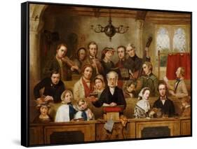 The Village Choir-John Watkins Chapman-Framed Stretched Canvas